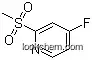 Molecular Structure of 1207613-69-1 (4-Fluoro-2-(methylsulfonyl)pyridine)